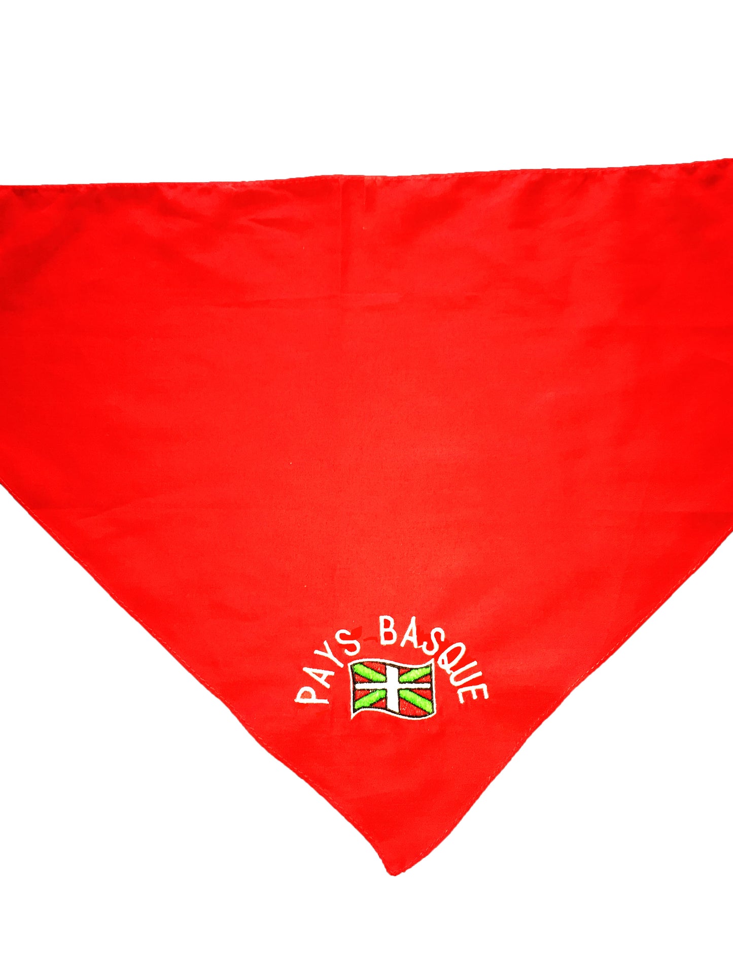 Foulard Rouge Brodé Pays Basque