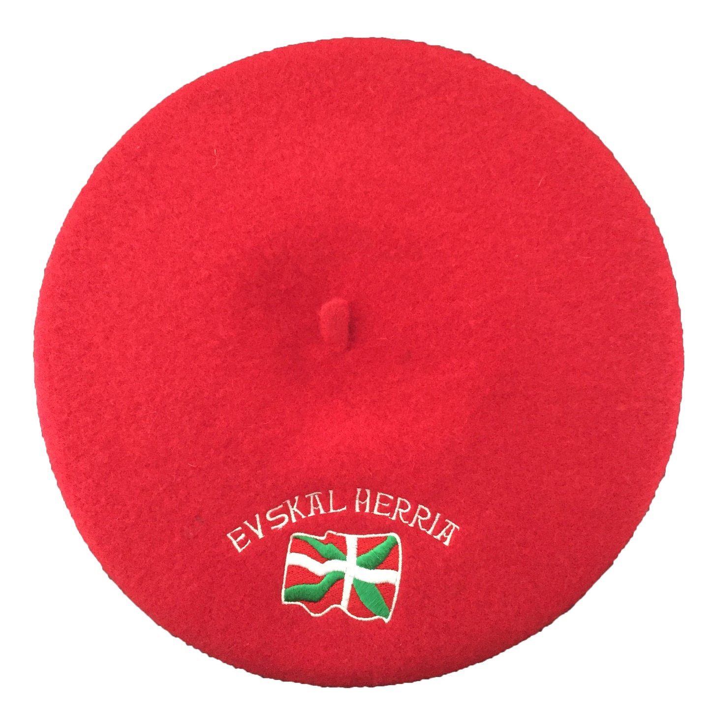 Béret Basque Rouge Enfant Brodé Euskal Herria