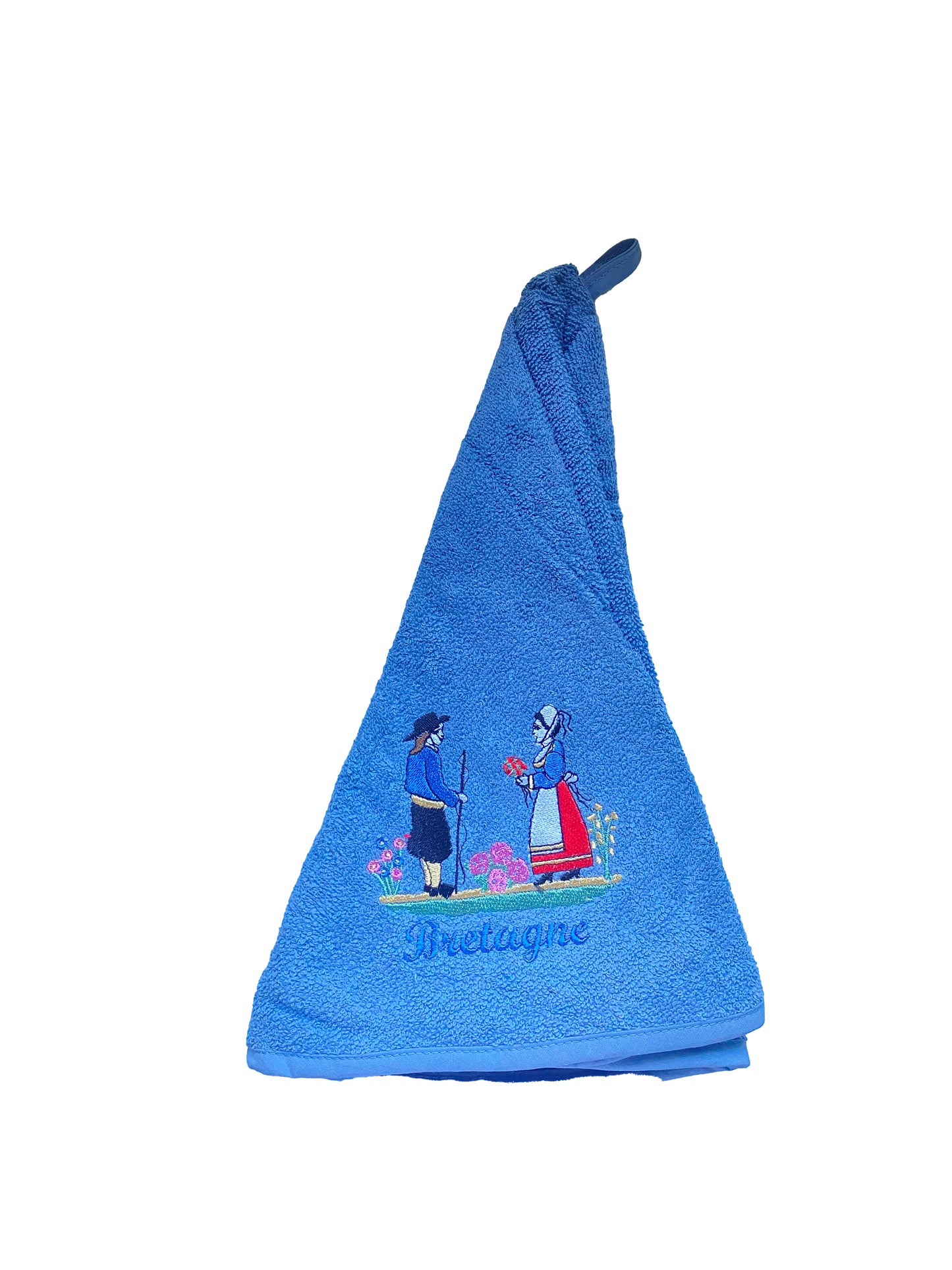 Torchon Rond Bretagne Couple Breton